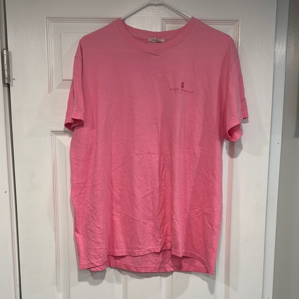Simply Southern Women’s Pink Short Sleeve Tee Size Large